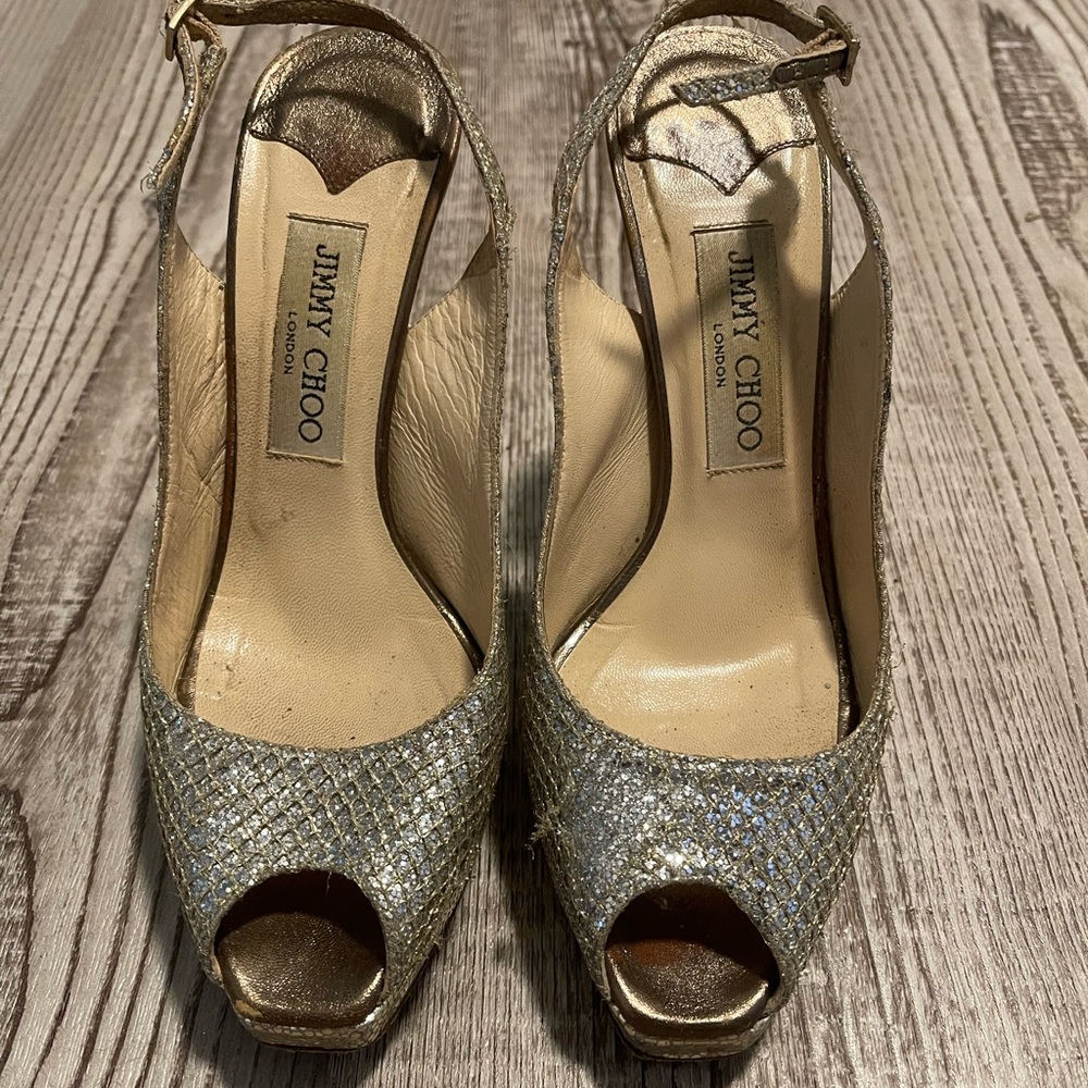 Jimmy Choo Glitter Heels